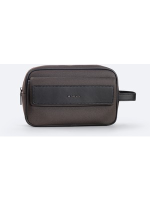 Avva Erkek Kahve Çift Fermuarlı El Çantası A52Y9103