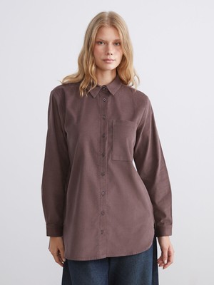 Lc Waikiki Yeni Sezon Kadife Kadın Gömlek Tunik