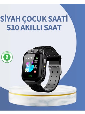 Ceylan Adam S10 Siyah Akıllı Çocuk Saati Anlık Konum Takibi ve Rota Geçmişi