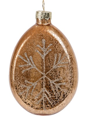 Yargıcı Yuvarlak Cam Ağaç Süsü(9x3x13 Cm)
