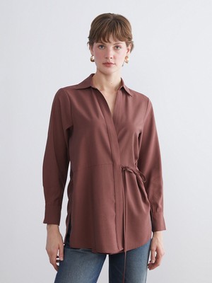 Lc Waikiki Yeni Sezon Kruvaze Yaka Kadın Gömlek Tunik