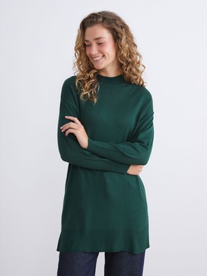 Lc Waikiki Yeni Sezon Dik Yaka Kadın Triko Tunik