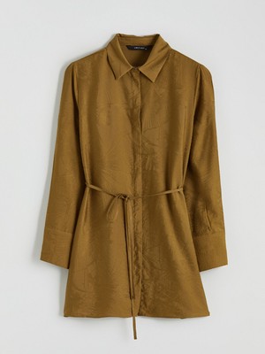 Lc Waikiki Yeni Sezon Kendinden Desenli Kadın Gömlek Tunik