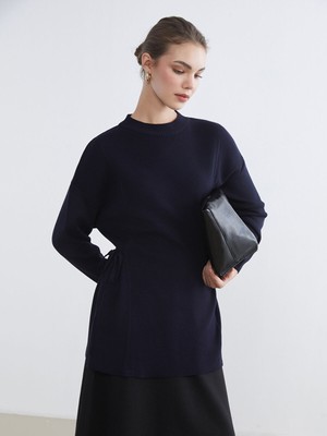 Lc Waikiki Yeni Sezon Dik Yaka Oversize Kadın Triko Tunik