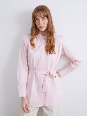 Lc Waikiki Yeni Sezon Kuşaklı Kadın Gömlek Tunik