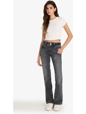 DeFacto Düşük Bel Uzun Jean Yıkamalı Pantolon G2527AX25WN