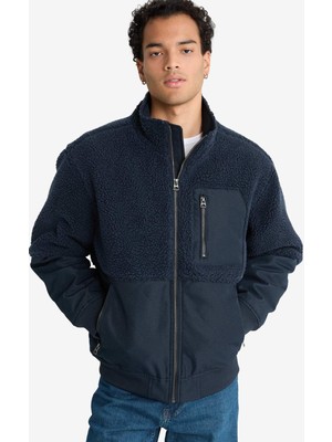 DeFacto Regular Fit Triko Detaylı İç Cepli Pelüş Mont F5048AX25WN