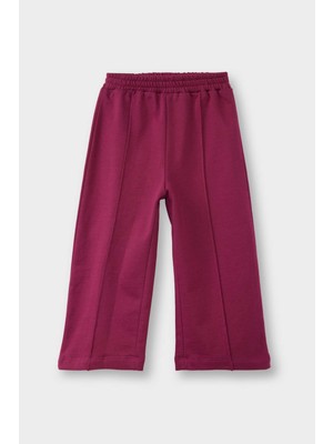 DeFacto Beli Lastikli Wide Leg Geniş Bol Paça Eşofman Altı Kız Bebek G1634A525WN