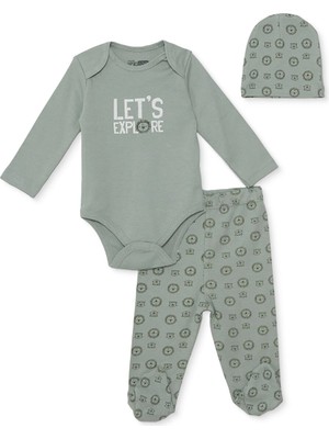 Hellobaby Yenidoğan Body-Patikli Alt-Şap