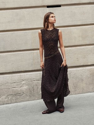 Lc Waikiki Yeni Sezon Bisiklet Yaka Dantelli Elbise