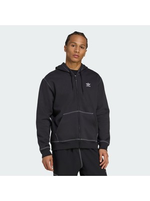 Adidas Originals JW0969 Essentials Trefoil Full-Zip Hoodie