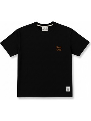 Tesbihane Kişiye Özel Nakışlı Yakası Biyeli Kısa Kollu Bisiklet Yaka Premium Siyah Tişört 2xl