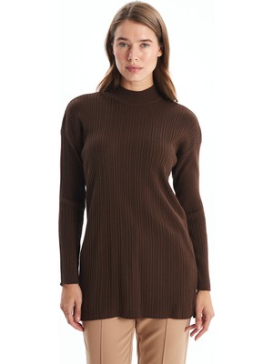 Lc Waikiki Yeni Sezon Dik Yaka Kadın Triko Tunik