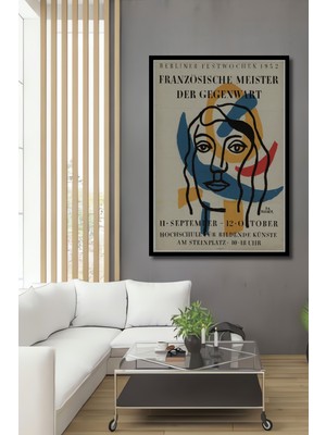 Teona Ahşap Çerçeve Görünümlü Modern Fransız Sanatı Dekoratif Ahşap Mdf Ev Duvar Tablo Dikdörtgen Ev Duvar Tablo