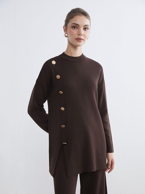 Lc Waikiki Yeni Sezon Bisiklet Yaka Kadın Triko Tunik