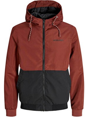 Jack & Jones Jjerush Hood Bomber Noos Kırmızı Erkek Mont 12200208
