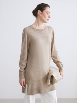 Lc Waikiki Yeni Sezon Bisiklet Yaka Kadın Triko Tunik