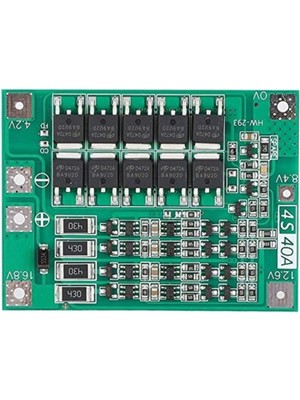 Devremarkt 4s 40A Lityum Batarya Bms Koruma Kartı Balans Versiyon Pil Li-Ion 18650 16.8V
