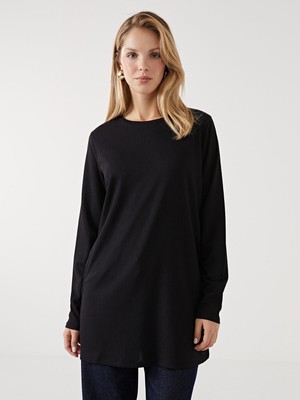 Lc Waikiki Yeni Sezon Bisiklet Yaka Dokulu Kadın Tunik