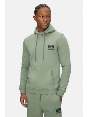Ecko Unltd. Soho Agave Green Kapüşonlu Nakışlı Loose Fit Erkek Sweatshirt