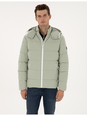 Pierre Cardin Erkek Çağla Kapüşonlu Şişme Mont 50313933-VR016