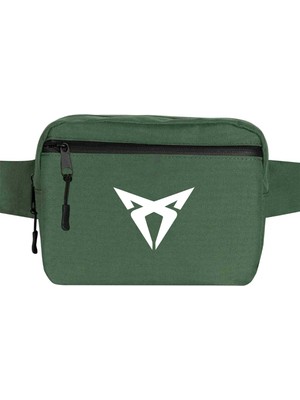 Zepplin Giyim Kupra Logo Bel Çantası Fermuarlı Yeşil Renk