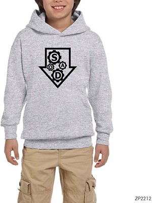 Zepplin Giyim System Of A Down Wheel Gri Çocuk Kapşonlu Sweatshirt