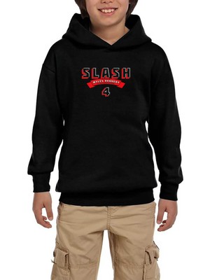 Zepplin Giyim Slash 4 Album Siyah Çocuk Kapşonlu Sweatshirt
