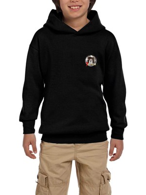 Zepplin Giyim 7 Days To Die Icon Siyah Çocuk Kapşonlu Sweatshirt