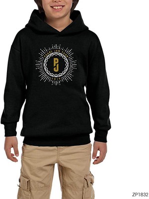 Zepplin Giyim Pearl Jam Album Cover Siyah Çocuk Kapşonlu Sweatshirt
