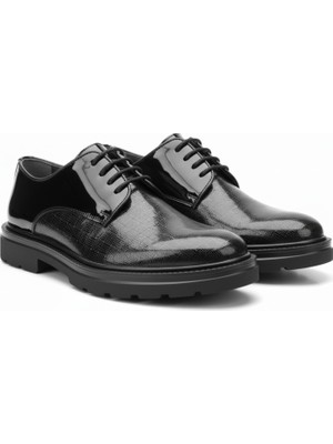 Growish GR0443 Hakiki Rugan Deri Özel Lazer Üretim Yüksek Eva Taban Klasik Spor Ayakkabı