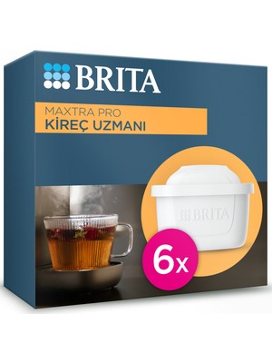 BRITA Maxtra Pro Kireç Uzmanı Yedek Su Arıtma Filtresi 6'lı