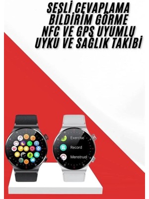 Ceylan Adam Çok Fonksiyonlu Akıllı Saat Bluetooth Bağlantılı Çağrı Cevaplayabilen Uzun Pil Ömrü