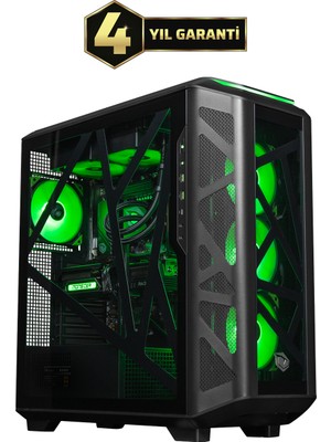 Monster Tulpar Td3 V2.1.8 Amd Ryzen 7 9700X B850 Anakart 32GB 1tb RX9070 Xt Freedos Masaüstü Oyun Bilgisayarı - Siyah