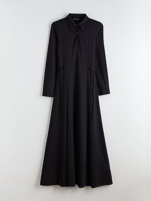 Lc Waikiki Yeni Sezon Gömlek Yaka Bağlama Detaylı Elbise