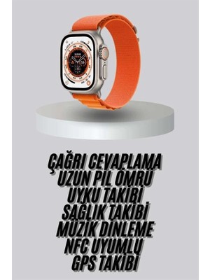 Ceylan Adam Yeni Nesil Akıllı Saat Uyku ve Sağlık Takibi Titeşimli Sesli Arama Mesaj ve Bildirim Görme