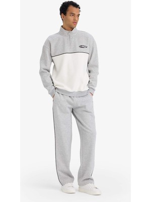 DeFacto Wide Leg Beli Lastikli Cepli Geniş Paça Eşofman Altı F3871AX25WN