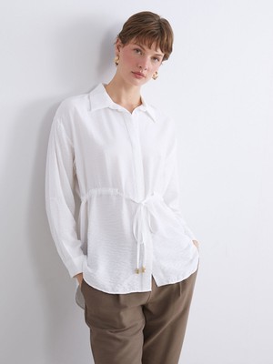 Lc Waikiki Yeni Sezon Bağlama Detaylı Kadın Gömlek Tunik