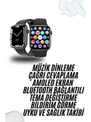 Ceylan Adam Plastik Kordonlu Kalp Atışı Uyku Takibi ve Çağrı Cevaplayabilen Akıllı Saat