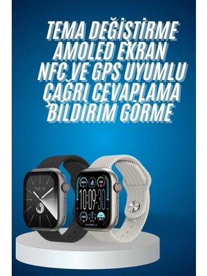 Ceylan Adam Akıllı Kol Saat Amoled Ekran Android ve Ios Uyumlu Arama Konuşma