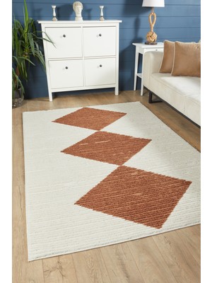 Venucci Home & Living Quincey Bukleli Yumuşak Peluş Post Shaggy Krem Çocuk Odası Oturma Odası Salon Mutfak Halısı