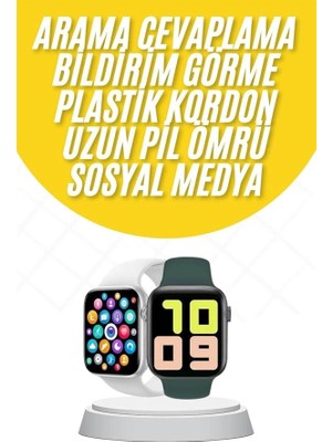 Ceylan Adam Akıllı Saat Uyku ve Sağlık Takibi Arama Cevaplama 44 mm Amoled Ekran