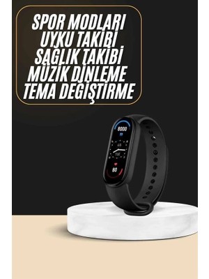 Ceylan Adam Akıllı Bileklik Android ve Ios Uyumlu Bildirim ve Çağrı Görme Spor Takibi