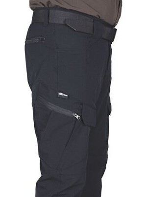 Nikbin Tactical Taktik Pantolon Outdoor Kargo Cep Likrali (Yazlık)-Siyah
