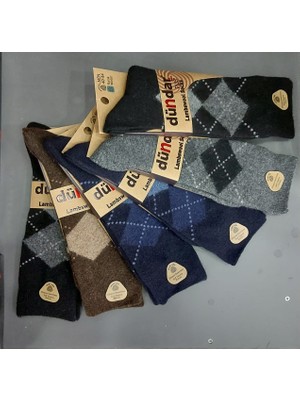 Dündar Plus 5909 Erkek Kışlık Lambswool Yün Çorap 12 Adet