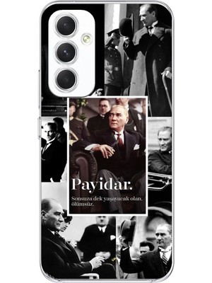 TechTree Samsung Galaxy A54 Uyumlu Atatürk Payidar Baskılı Silikon Kılıf
