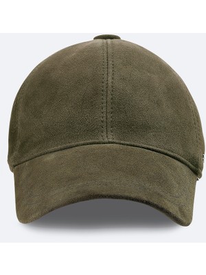 AVVA Erkek Haki %100 Süet Deri Spor Şapka A42Y9286