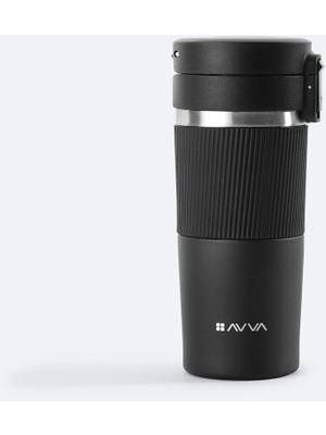 Avva Siyah Paslanmaz %100 Çelik Termos 400 ML B009902