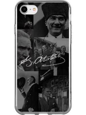 TechTree iPhone 6 - 6s Uyumlu Kemal Atatürk Imza Baskılı Silikon Kılıf