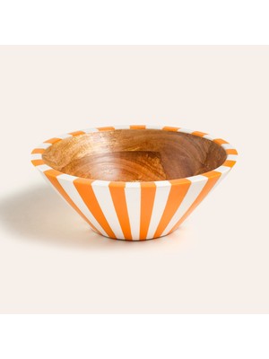 Zsa Zsa Zsu Nohar Mango Ağacı - Reçine Kase 25x25x9 Cm Turuncu